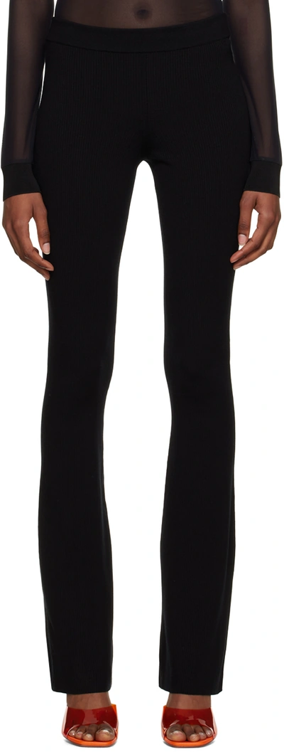 Heron Preston Black Flared Leggings In Black No Color