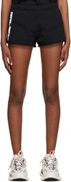 Heron Preston Elastic Waist Shorts In Black White