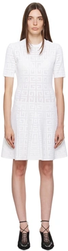 GIVENCHY WHITE 4G MINIDRESS