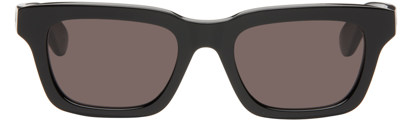 Alexander Mcqueen Black Square Sunglasses In Black-black-grey