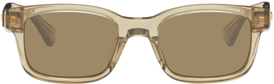 Bottega Veneta Brown Square Sunglasses In Brown-brown-bronze