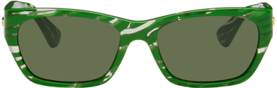 Bottega Veneta Bv1143s Green Unisex Sunglasses