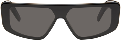 Rick Owens Black Performa Sunglasses In 0909 Black/black