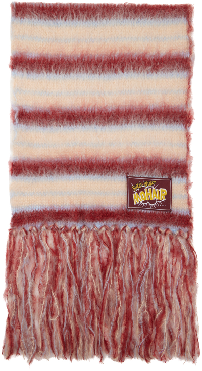 Marni Tan Striped Scarf In Rgw31 Tan