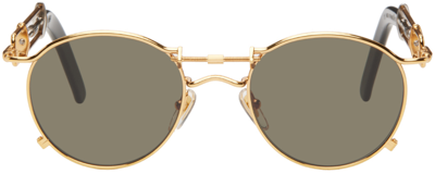 Jean Paul Gaultier Gold 56-0174 Sunglasses In 92-gold