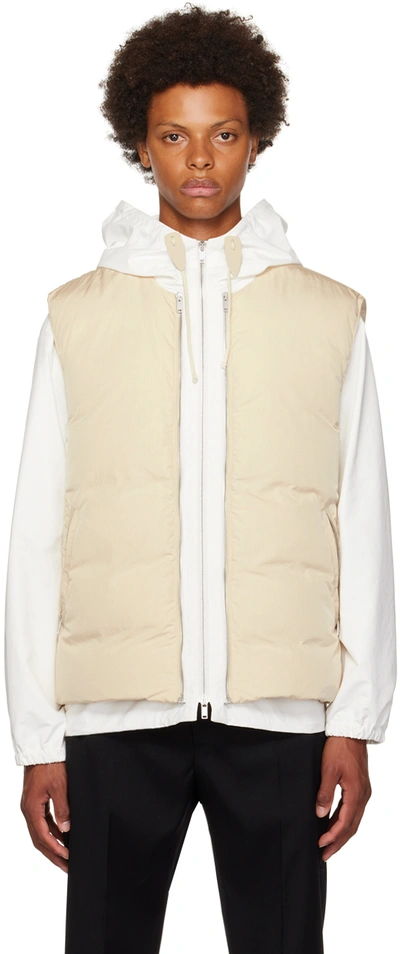 Jil Sander Off-white Quilted Down Waistcoat In 279 - 279 + 100