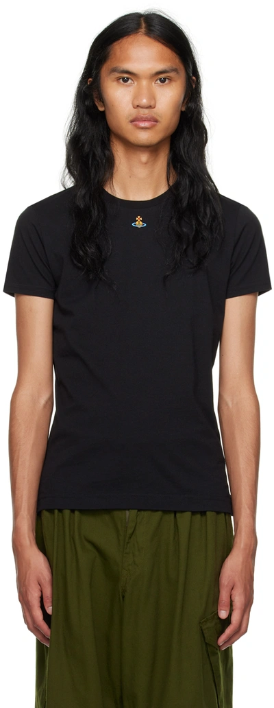 Vivienne Westwood Classic T-shirt Multicolour Orb In Black