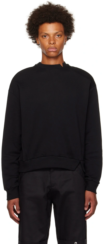 Spencer Badu Black Side Zip Sweatshirt