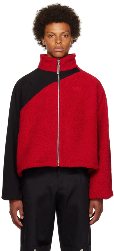 Spencer Badu Ssense Exclusive Red Sweater In Red/black