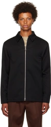 JIL SANDER BLACK RELAXED-FIT JACKET