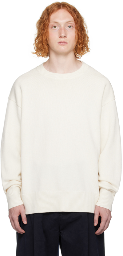 Studio Nicholson Off-white Alto Jumper In Ivory