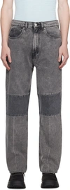 OUR LEGACY GRAY EXTENDED THIRD CUT JEANS