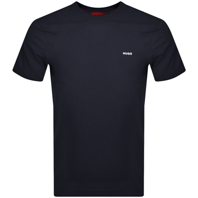 Hugo Dero222 Crew Neck Short Sleeve T Shirt Navy