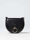 Chloé Two-tone Raffia And Leather Small Kerala 25 Bucket Bag In Black