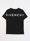Givenchy Kids' 4g Star-print Organic-cotton T-shirt In Black