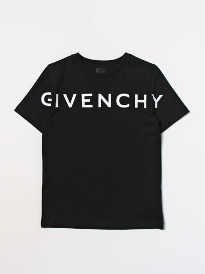 Givenchy Kids' 4g 星星印花t恤 In Black