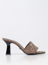 Versace Heeled Sandals  Woman In Brown