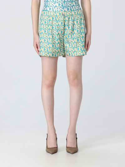 VERSACE SHORTS IN SILK,E50375008