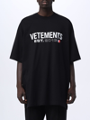 VETEMENTS T-SHIRT VETEMENTS MEN COLOR BLACK,E49393002