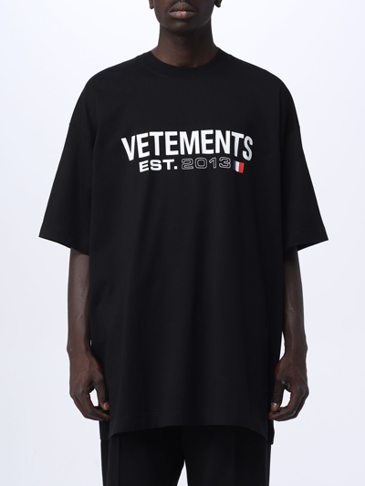 Vetements T恤  男士 颜色 黑色 In Black