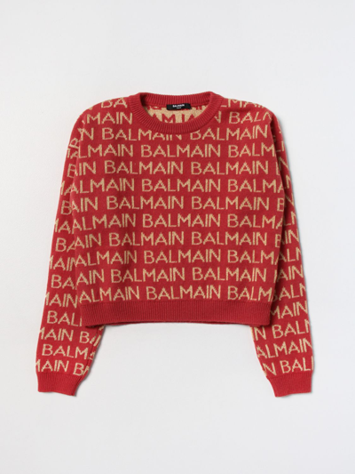 Balmain Sweater  Kids Kids Color Red