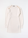 Balmain Dress  Kids Kids Color Yellow Cream In Yellow Cream