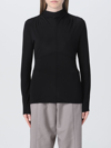 Jil Sander Black Turtleneck Top In Black