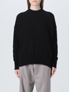 Jil Sander Gabardine Wool Shirt With Button-down Neck In Black