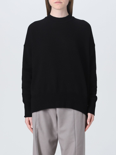 Jil Sander Gabardine Wool Shirt With Button-down Neck In Black