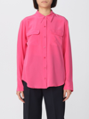 Equipment Flap-pocket Silk Shirt In Blue