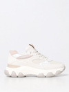 Hogan Hyperactive Leather And Suede Sneakers In White