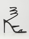 René Caovilla Rene' Caovilla Woman Sandals Black Size 8.5 Textile Fibers