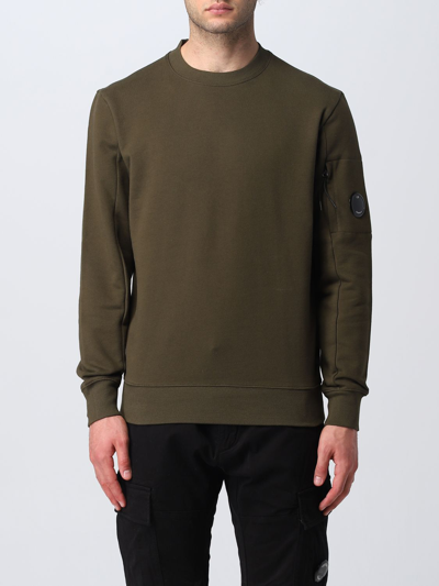 C.p. Company Sweatshirt  Men Color Military In Green