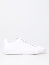 Jimmy Choo Logo Embossed Low-top Sneakers In White