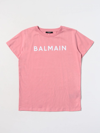 Balmain T-shirt  Kids Kinder Farbe Pink