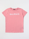 Balmain T-shirt  Kids Kinder Farbe Pink In Pink