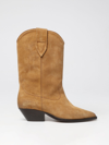 Isabel Marant Woman Ankle Boots Mustard Size 8 Soft Leather In Camel
