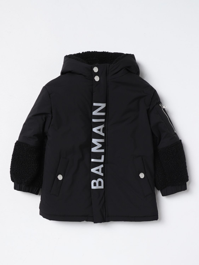 Balmain Coat  Kids Kids In Black