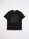 Lanvin Black T-shirt For Kids With Logo