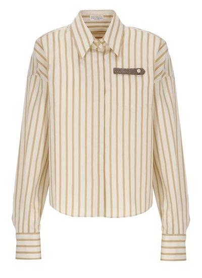 Brunello Cucinelli Shirts Beige