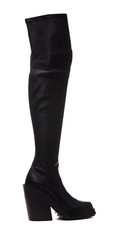Vic Matie Pointed-toe 115mm Leather Boots In Black