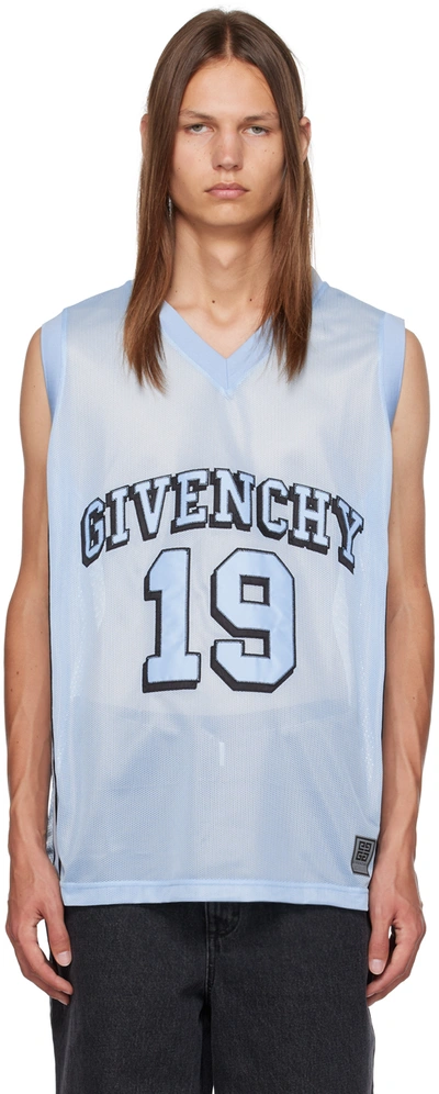 Givenchy Blue Basketball Tank Top In 452-light Blue