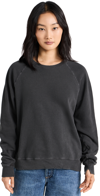 The Great The College Sweatshirt In Washed Black