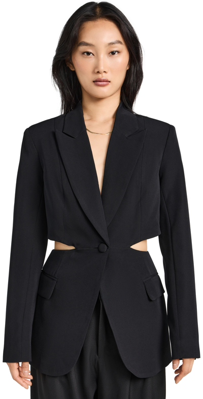 Bardot Cassian Cutout Blazer In Black