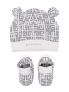 GIVENCHY 4G-JACQUARD KNITTED HAT SET
