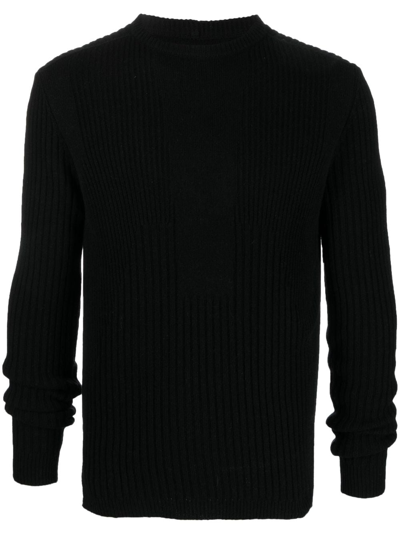 Rick Owens Long Sleeves Cashmere Jumper In Black