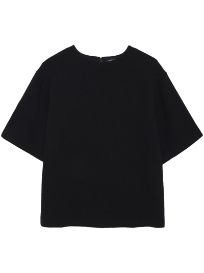 Anine Bing Maddie Short-sleeve T-shirt In Black