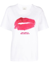 Isabel Marant T-shirt With Round Neck And Short Sleeves In White