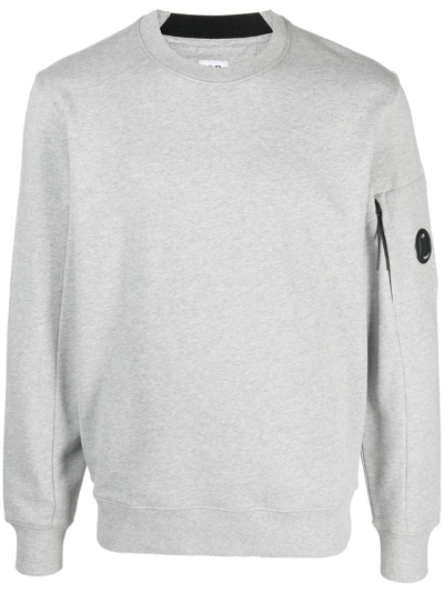 C.p. Company Long-sleeve Cotton Sweatshirt In Grey