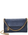 Stella Mccartney Falabella Mini Crossbody Clutch In Blue